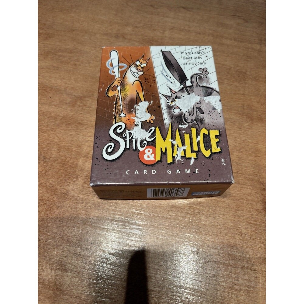 Spite and Malice Card Game Parker Brothers Hasbro Funny Card Game Ripped Cover